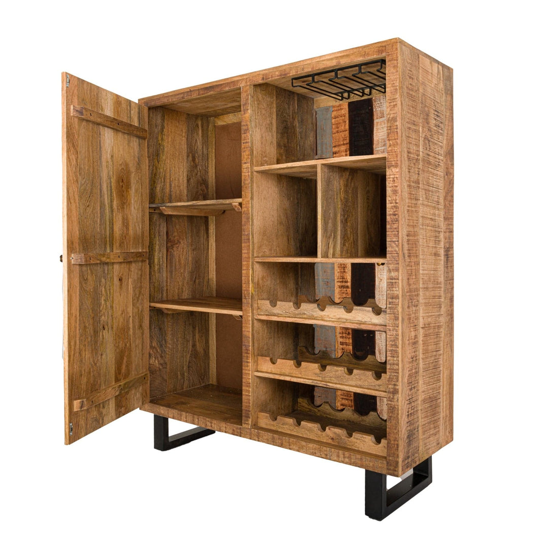 Reclaimed Industrial  Bar Drinks Cabinet - TidySpaces