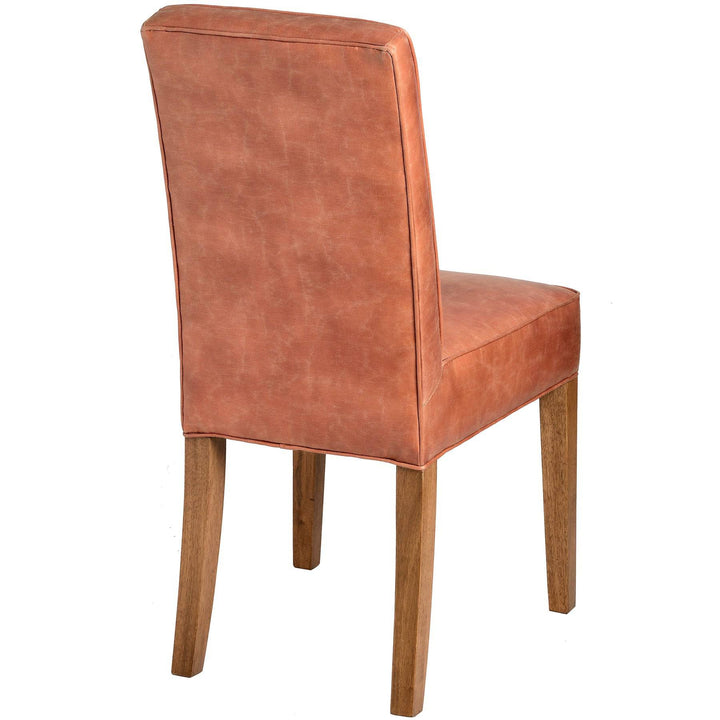 Tan Faux Leather Dining Chair - TidySpaces