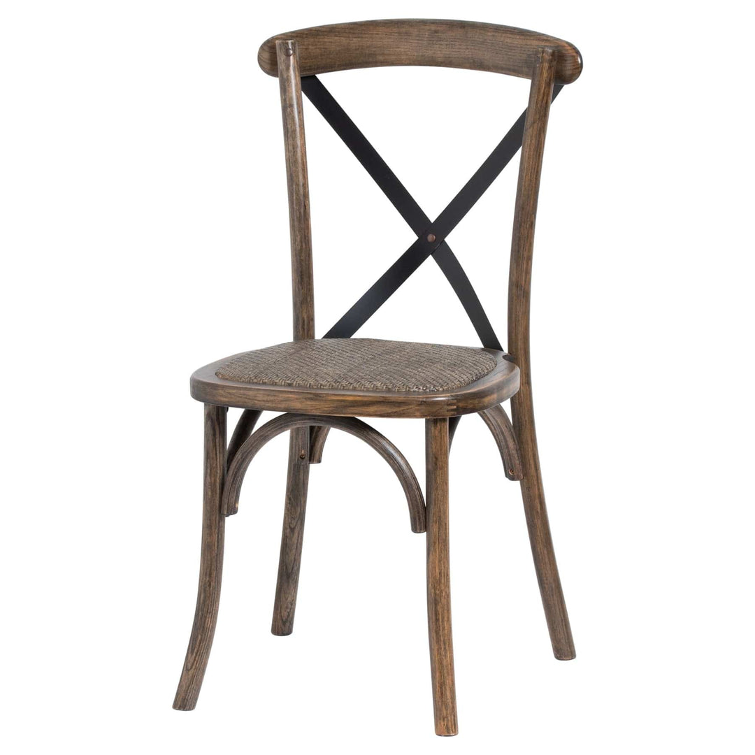 Oak Cross Back Dining Chair - TidySpaces
