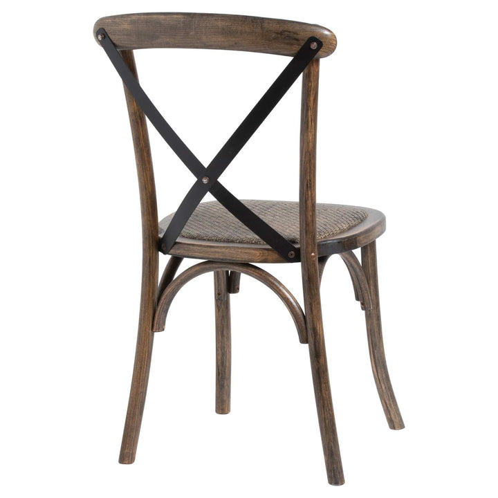 Oak Cross Back Dining Chair - TidySpaces
