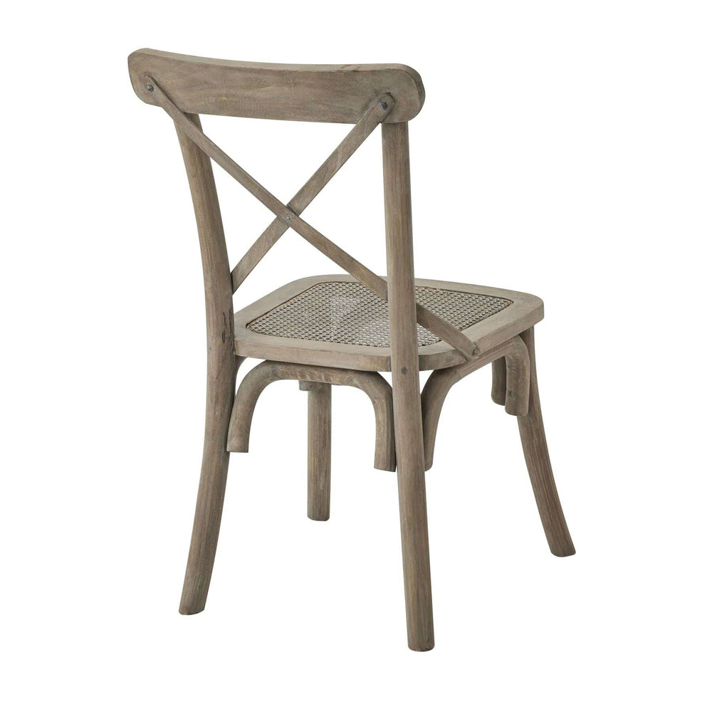 Copgrove Collection Cross Back Chair With Rush Seat - TidySpaces