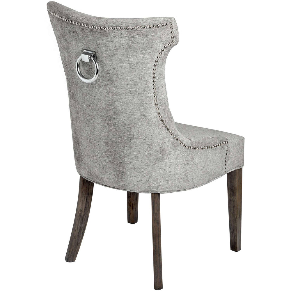 Silver High Wing Ring Backed Dining Chair - TidySpaces