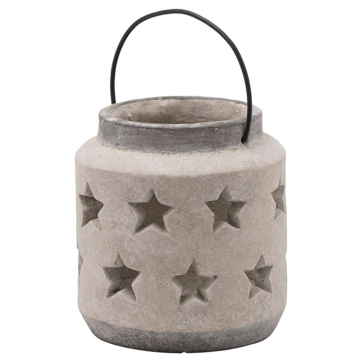 Bloomville Stone Star Lantern - TidySpaces