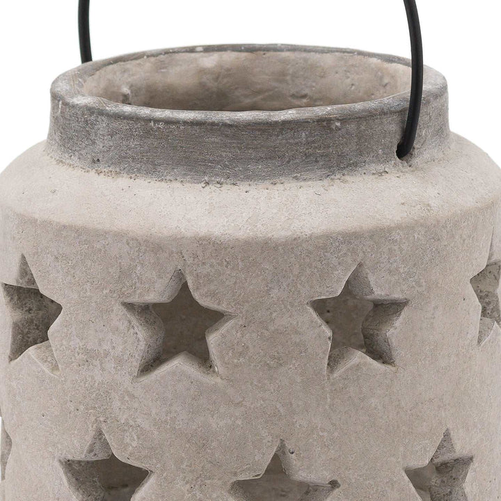 Bloomville Stone Star Lantern - TidySpaces