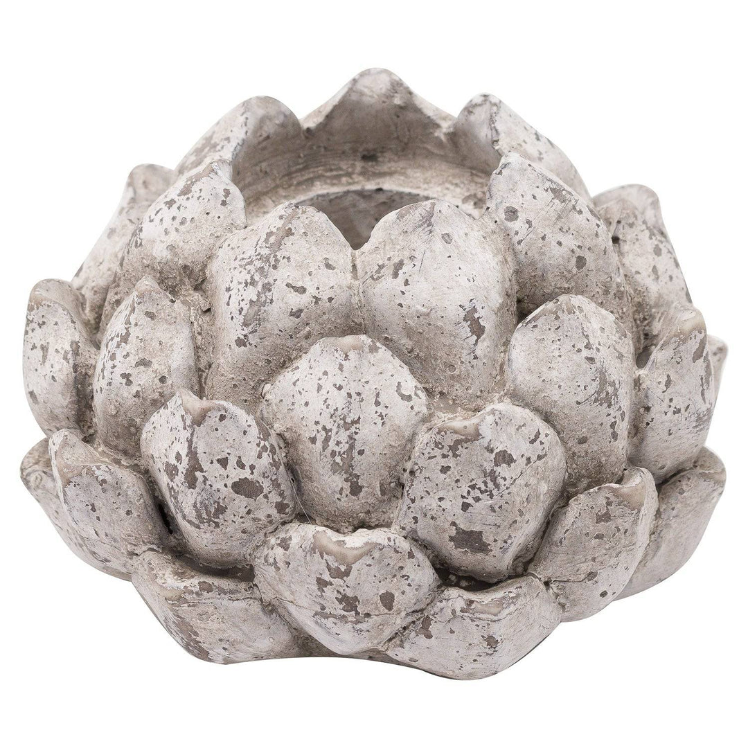 Large Stone Effect Acorn Tea Light Holder - TidySpaces