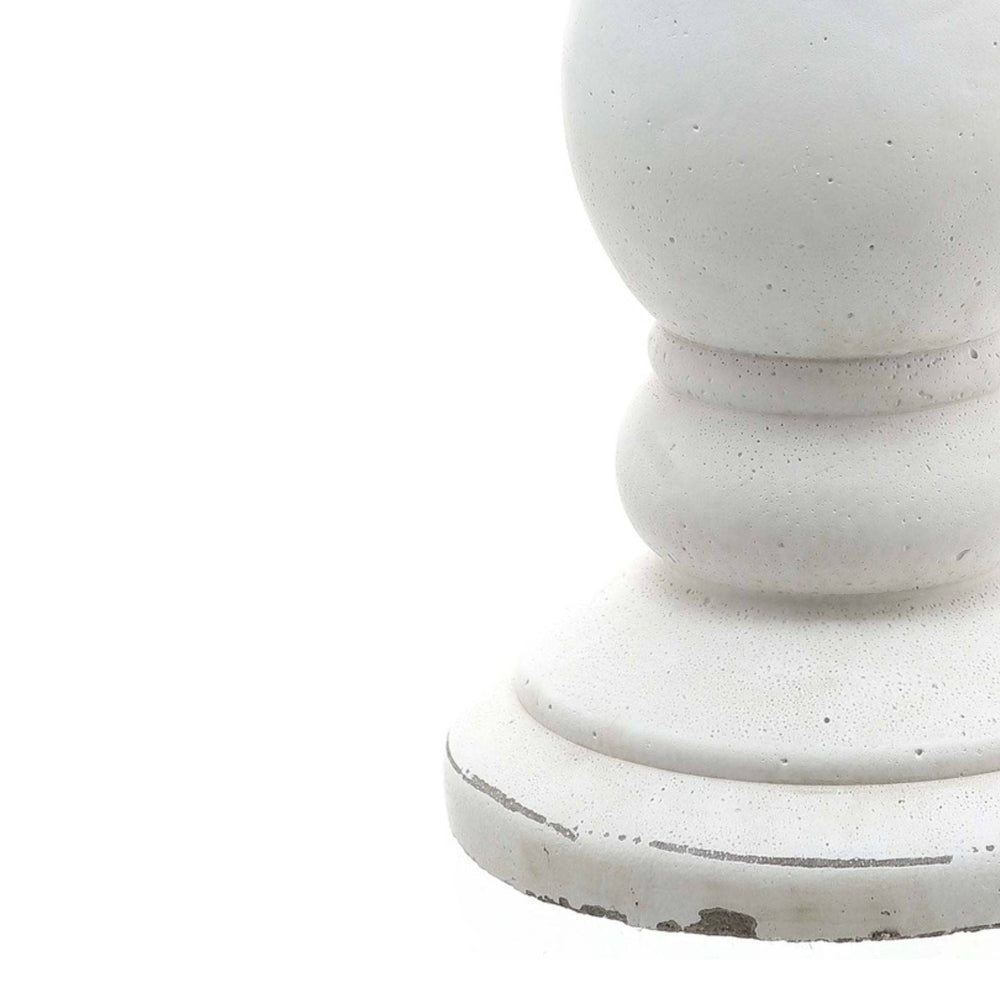 Matt White Ceramic Candle Holder - TidySpaces