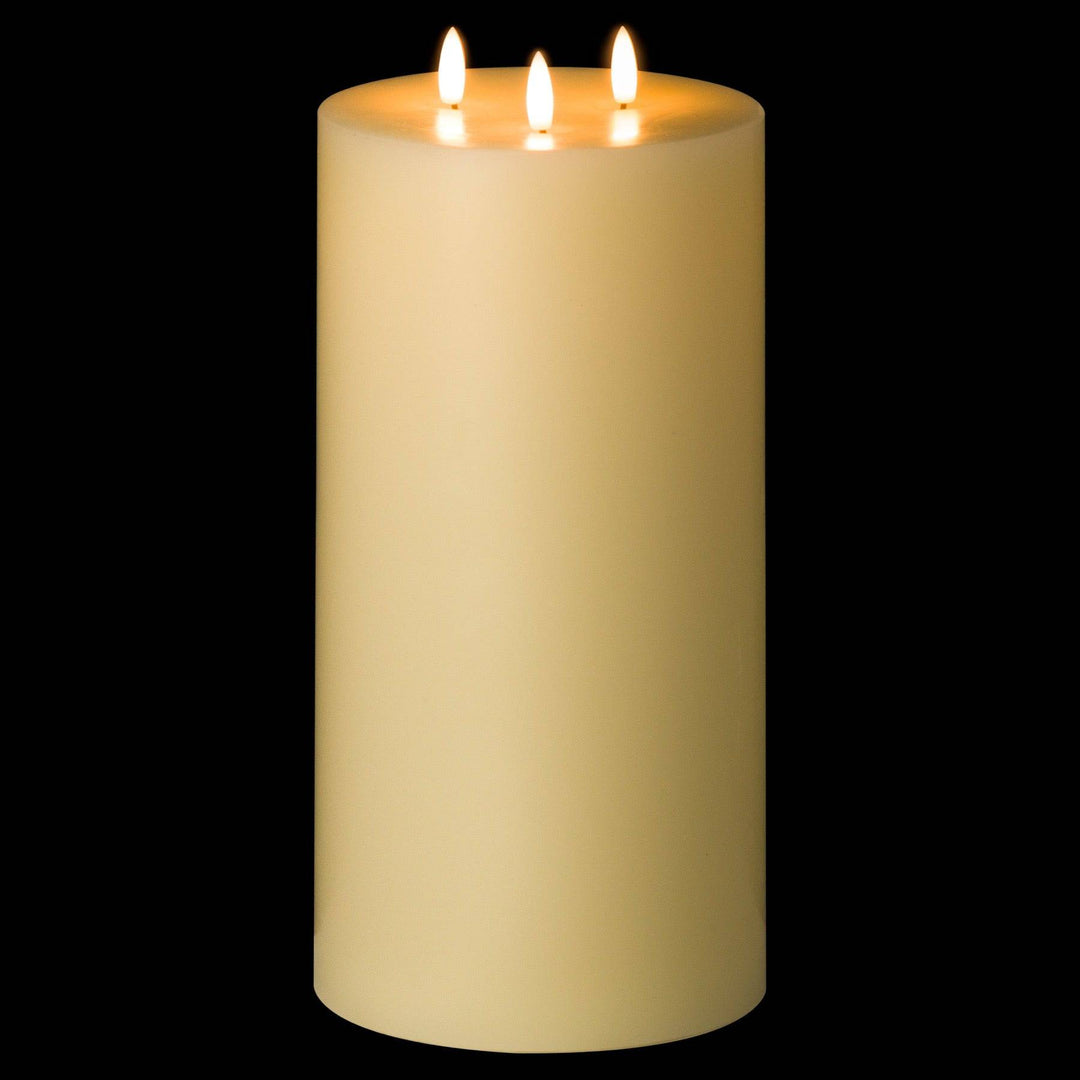 Luxe Collection Natural Glow 6 x 12 LED Ivory Candle - TidySpaces