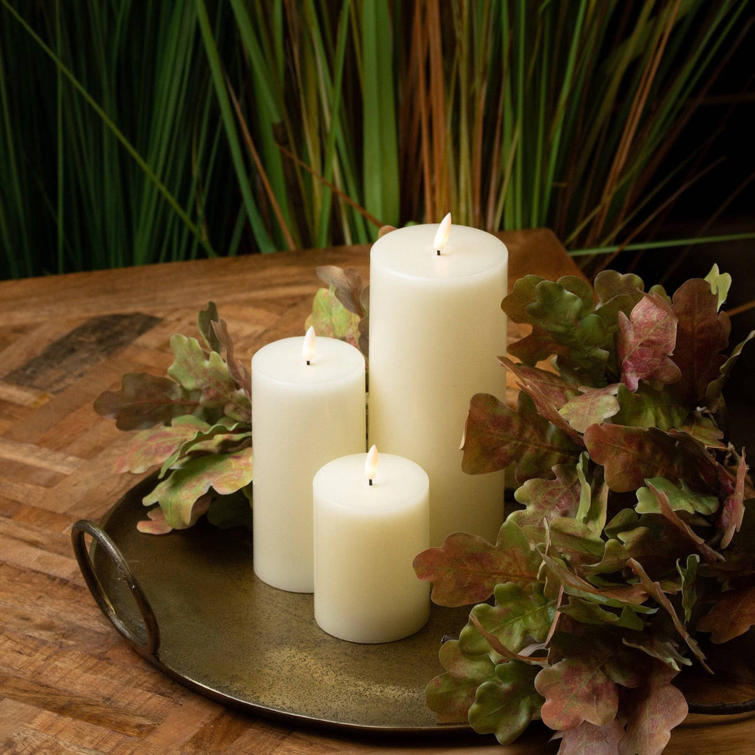 Luxe Collection Natural Glow 3 x 4 LED Ivory Candle - TidySpaces