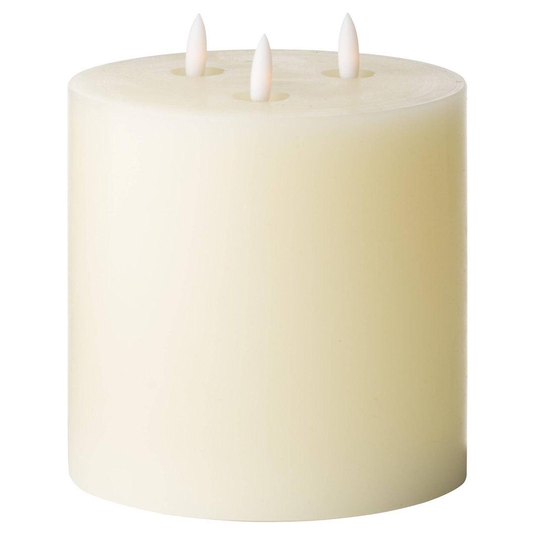 Luxe Collection Natural Glow 6 x 6 LED Ivory Candle - TidySpaces