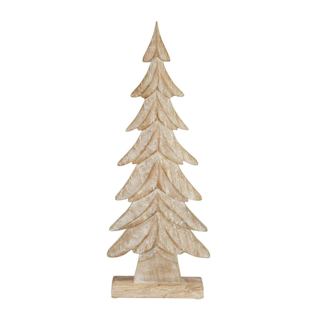 Carved Wood Christmas Tree - TidySpaces