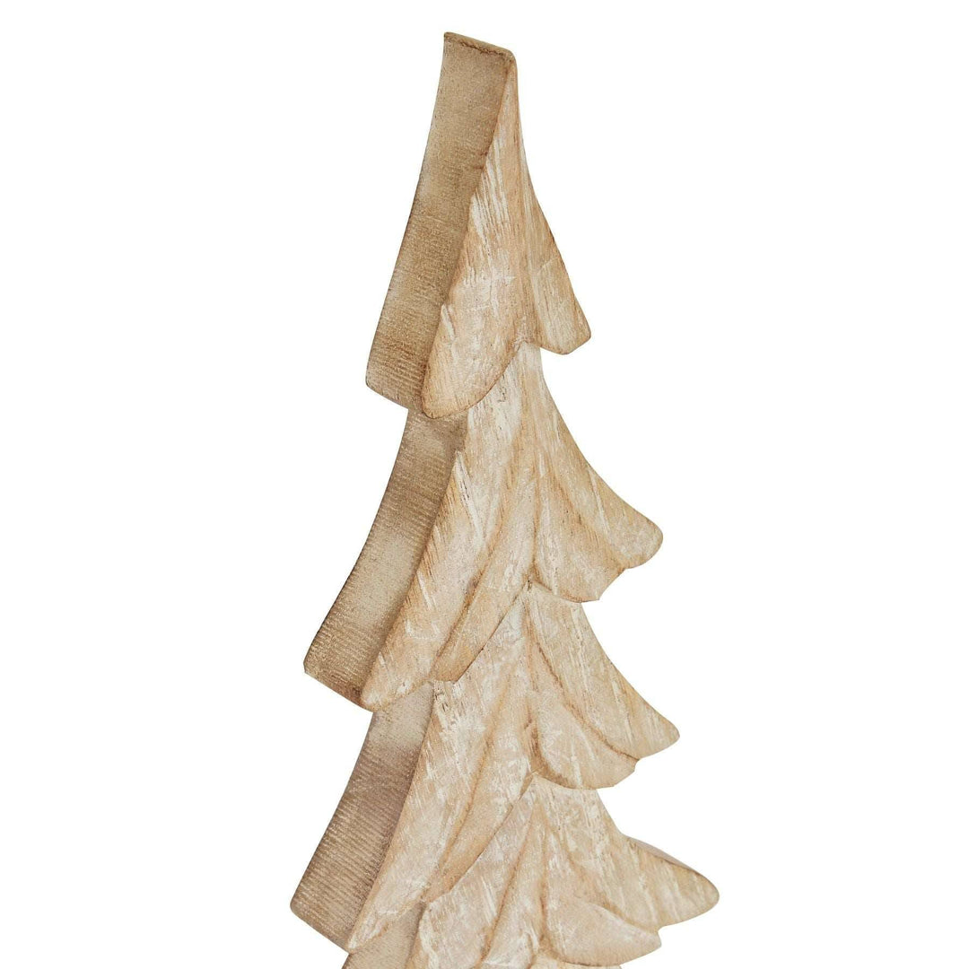 Carved Wood Christmas Tree - TidySpaces