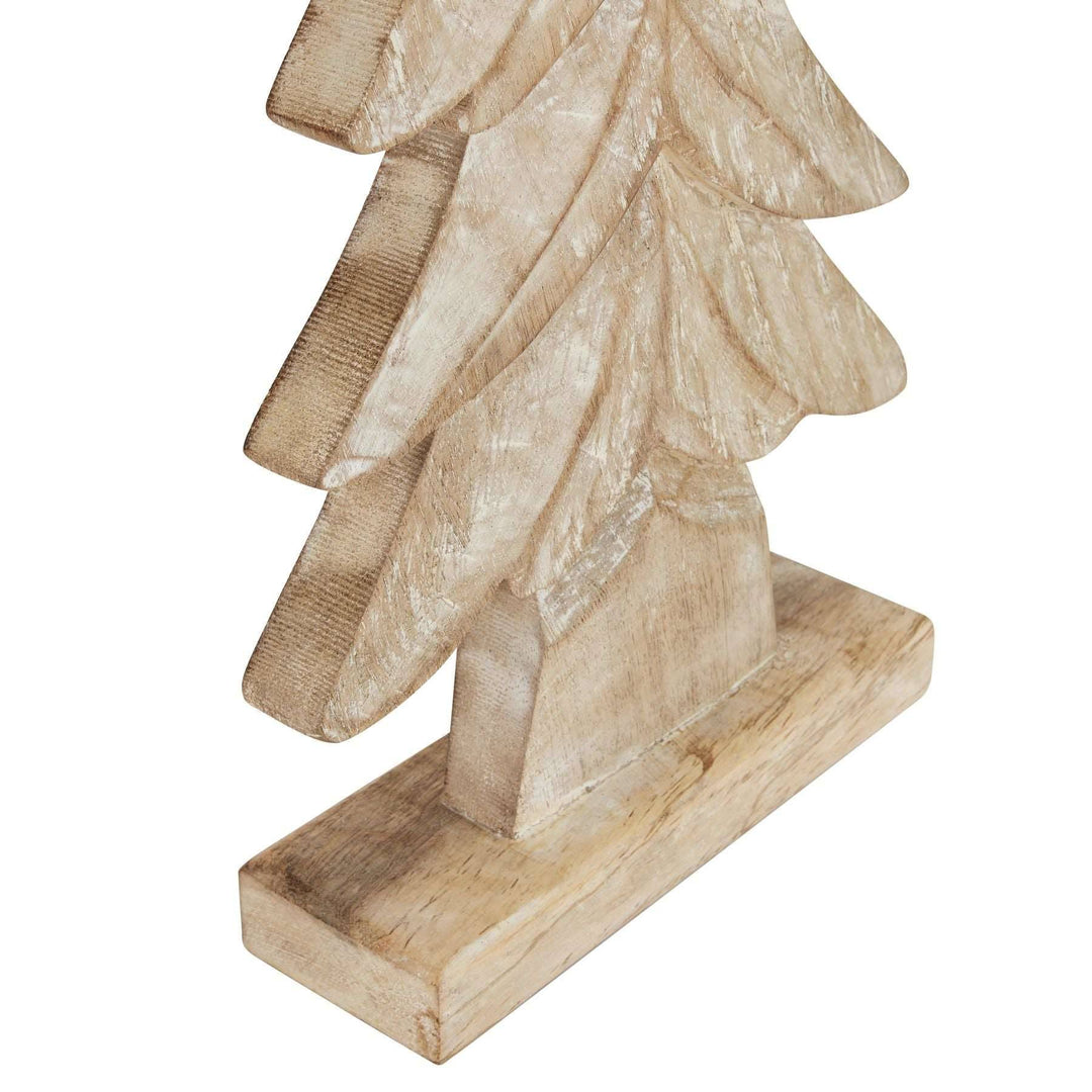 Carved Wood Christmas Tree - TidySpaces