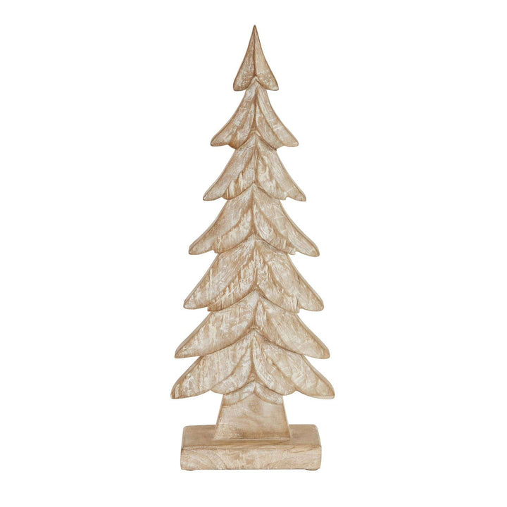 Carved Wood Large Christmas Tree - TidySpaces