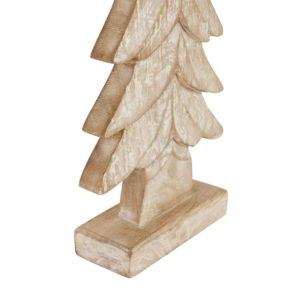 Carved Wood Large Christmas Tree - TidySpaces