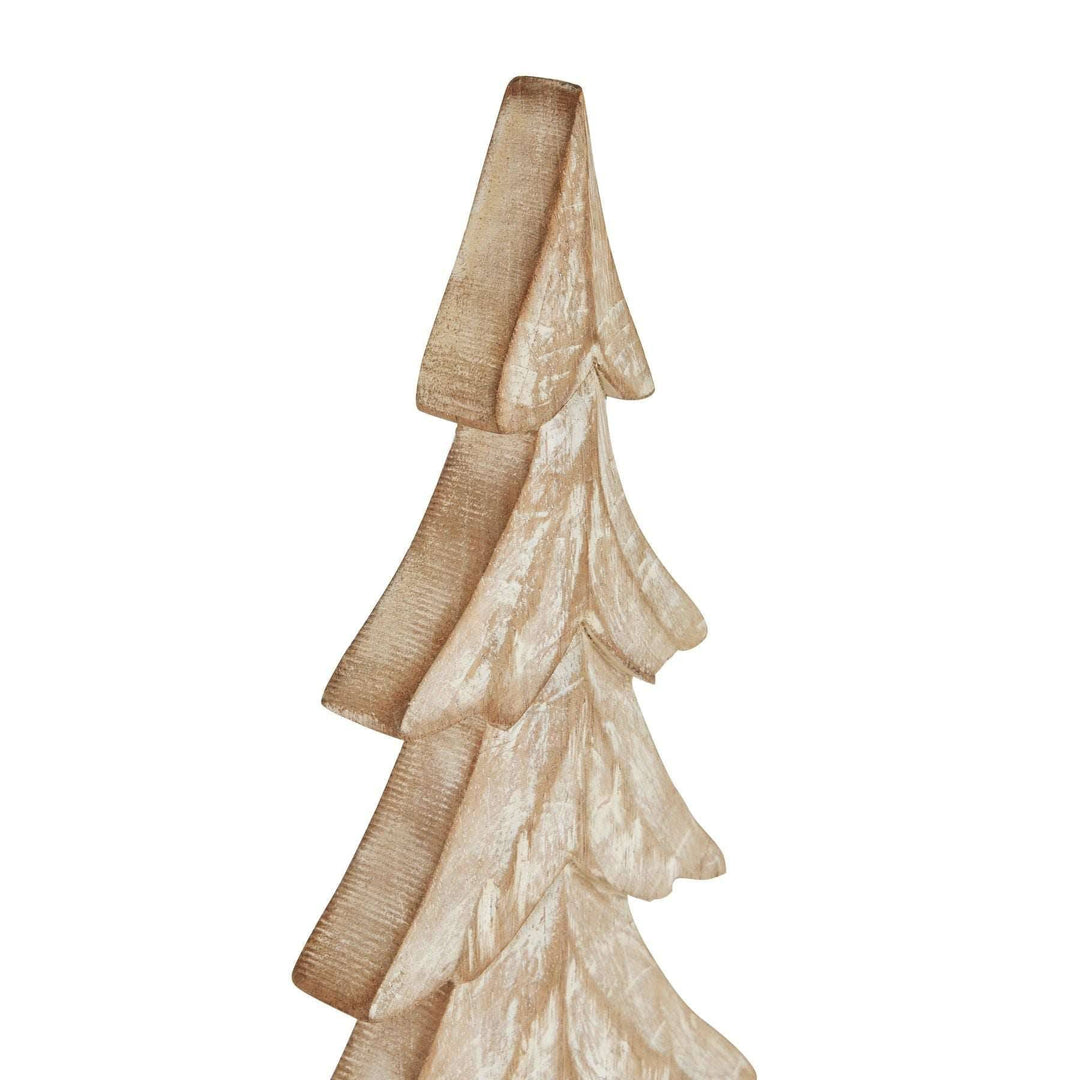 Carved Wood Large Christmas Tree - TidySpaces