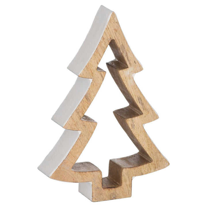 The Noel Collection Snowy Standing Wooden Tree - TidySpaces