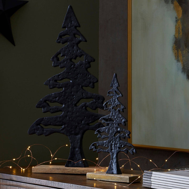 The Noel Collection Cast Tree Black Ornament - TidySpaces