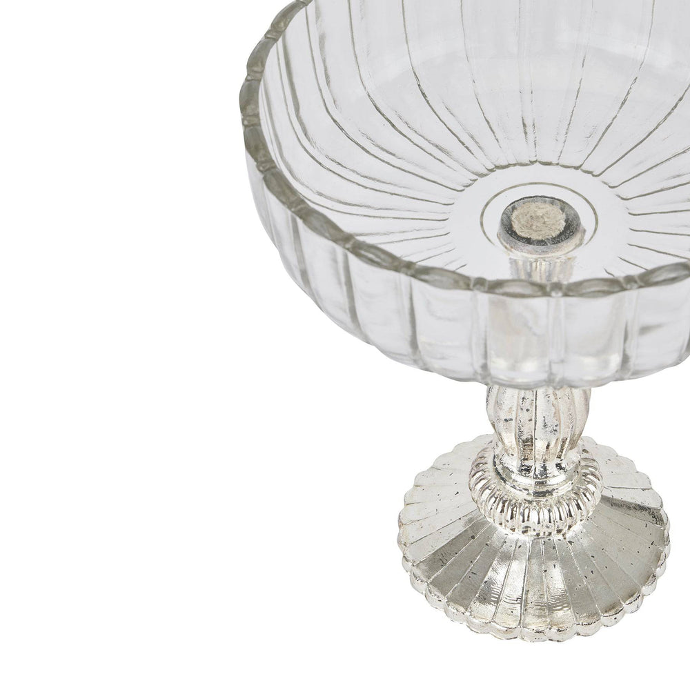 Medium Fluted Glass Display Bowl - TidySpaces