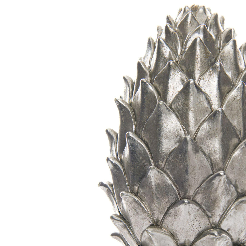 Tall Large Silver Pinecone Finial - TidySpaces