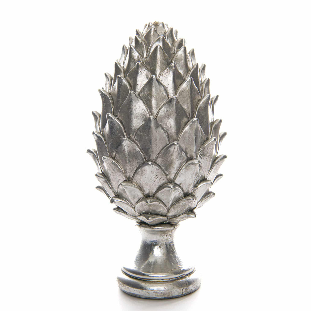 Tall Silver Pinecone Finial - TidySpaces