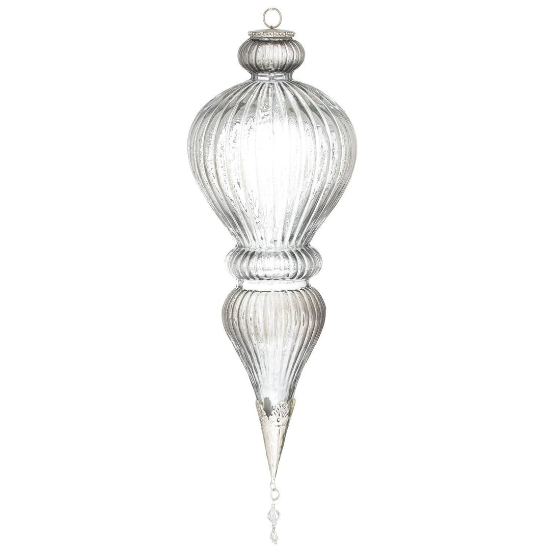 The Noel Collection Smoked Midnight Giant Jewel Drop Bauble - TidySpaces