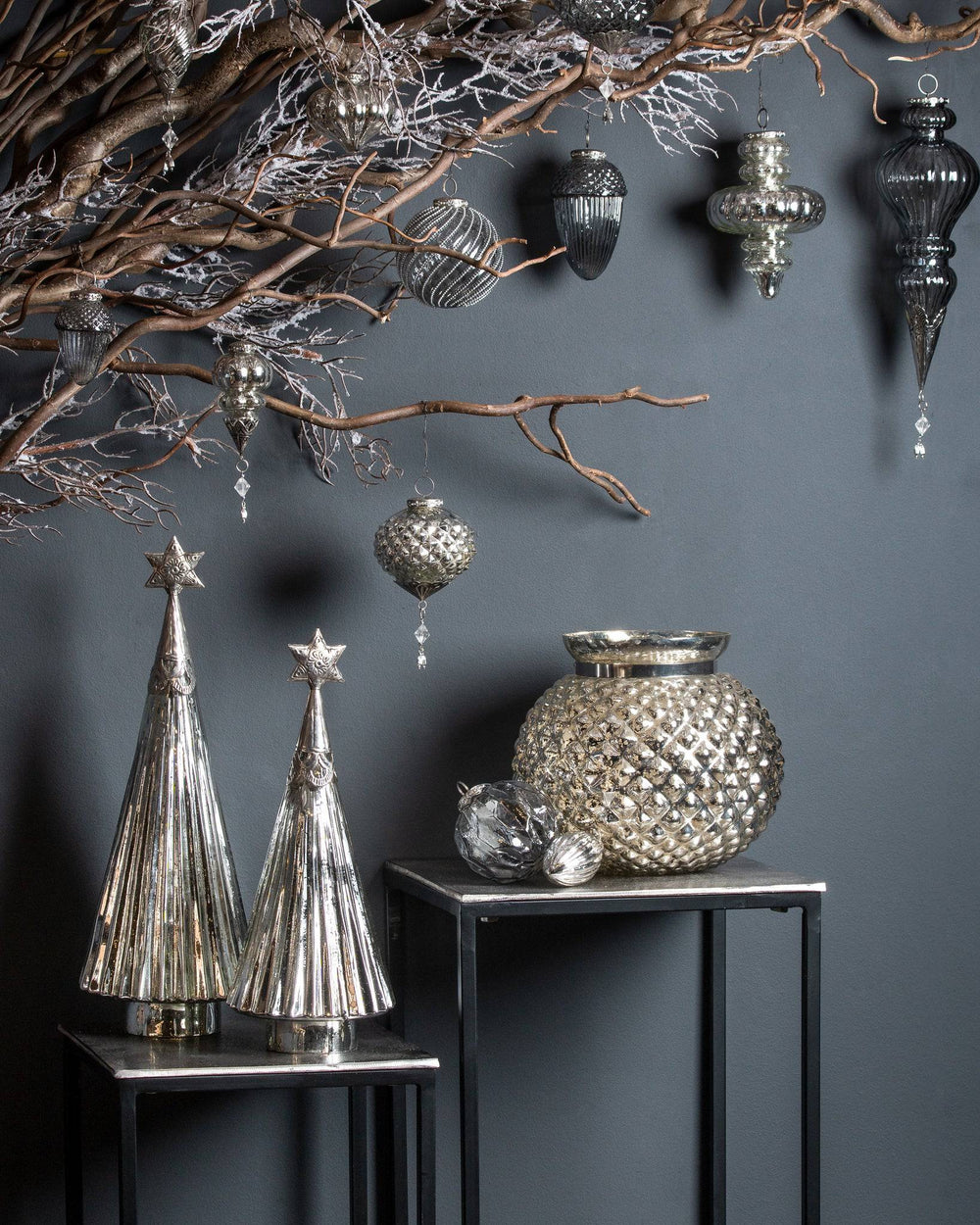 The Noel Collection Smoked Midnight XL Jewel Drop Bauble - TidySpaces