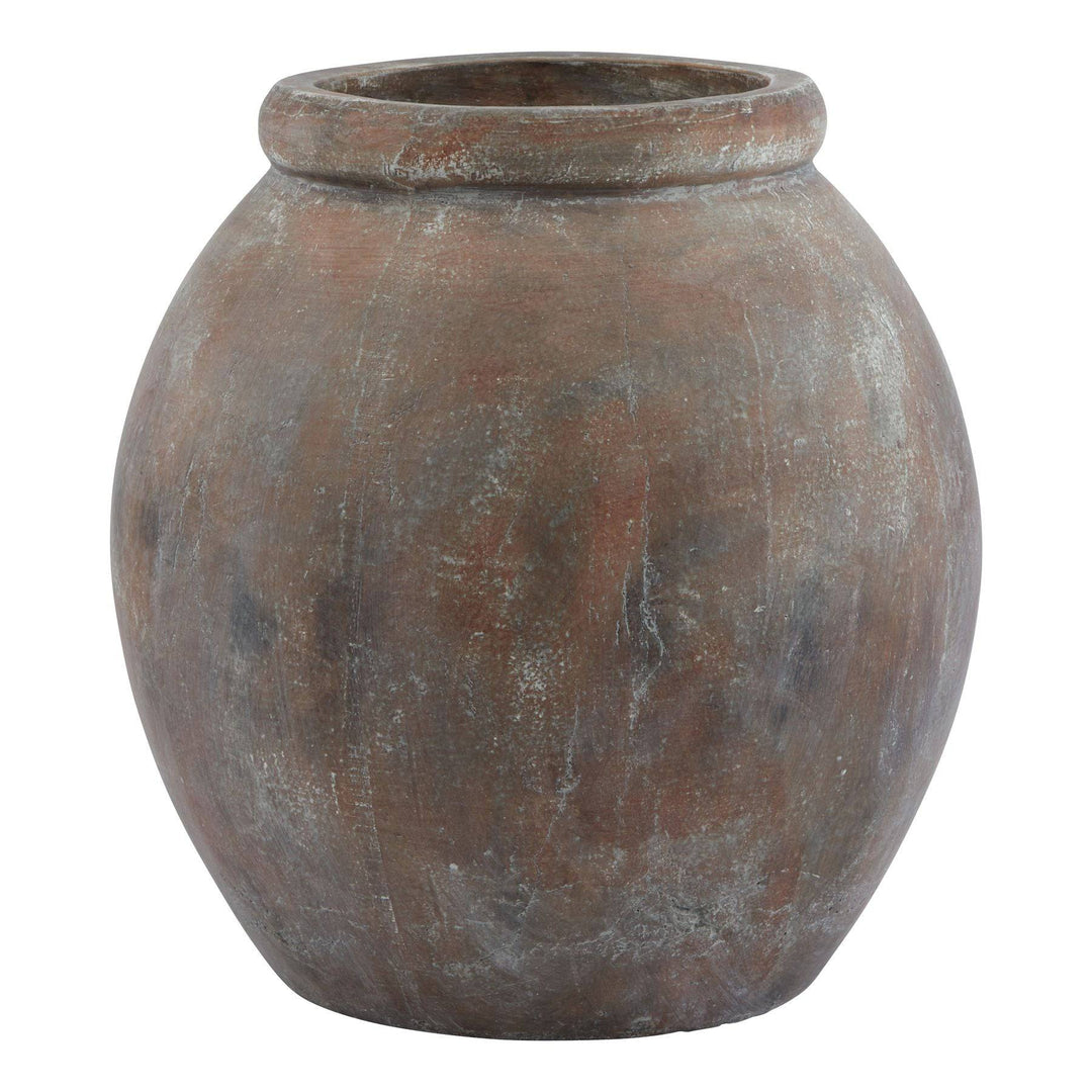 Siena Large Brown  Jar Shaped Planter - TidySpaces