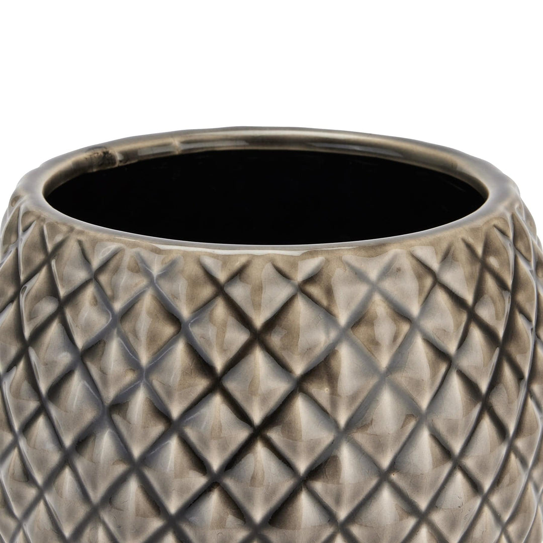 Seville Collection Grey Diamond Planter - TidySpaces