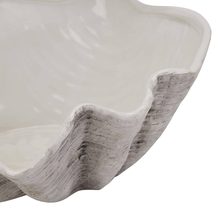 Large Ceramic Adele Shell Bowl - TidySpaces