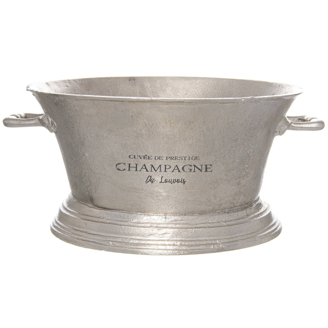 Large Antique Pewter Champagne Cooler - TidySpaces