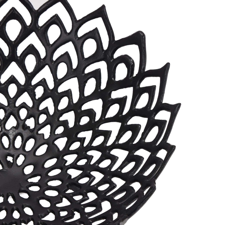 Black Cast Lattice Bowl - TidySpaces