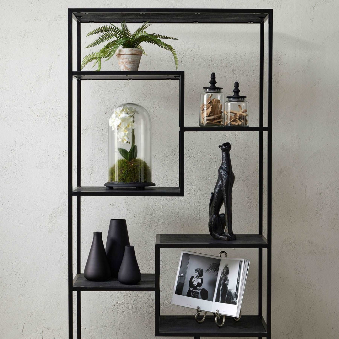 Black Finial Glass Canister - TidySpaces