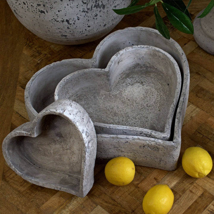 Set Of Three Large Stone Ceramic Dishes - TidySpaces