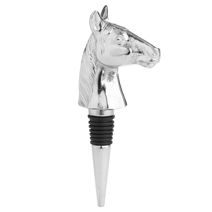 Silver Nickel Horse Bottle Stopper - TidySpaces