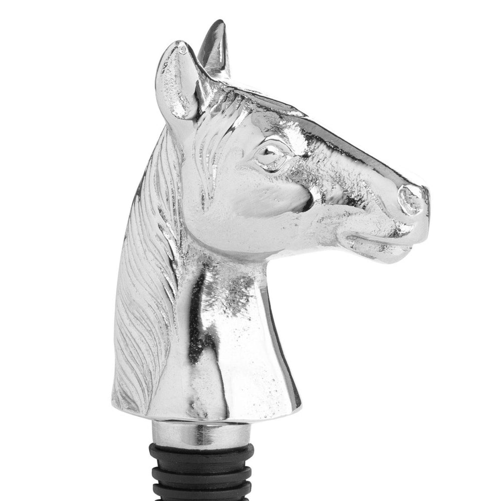 Silver Nickel Horse Bottle Stopper - TidySpaces
