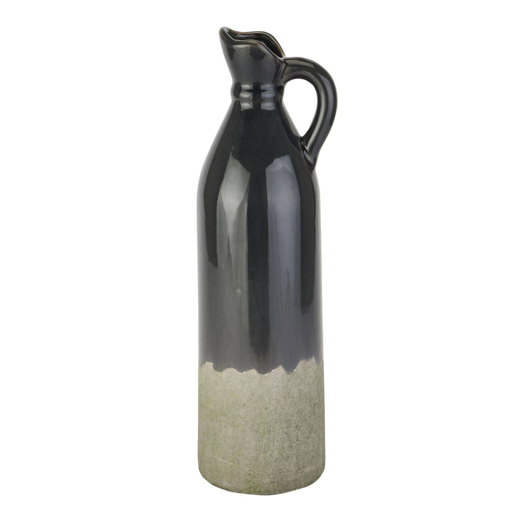 Decorative Tall Navy Stoneware Jug CERAMIC - TidySpaces