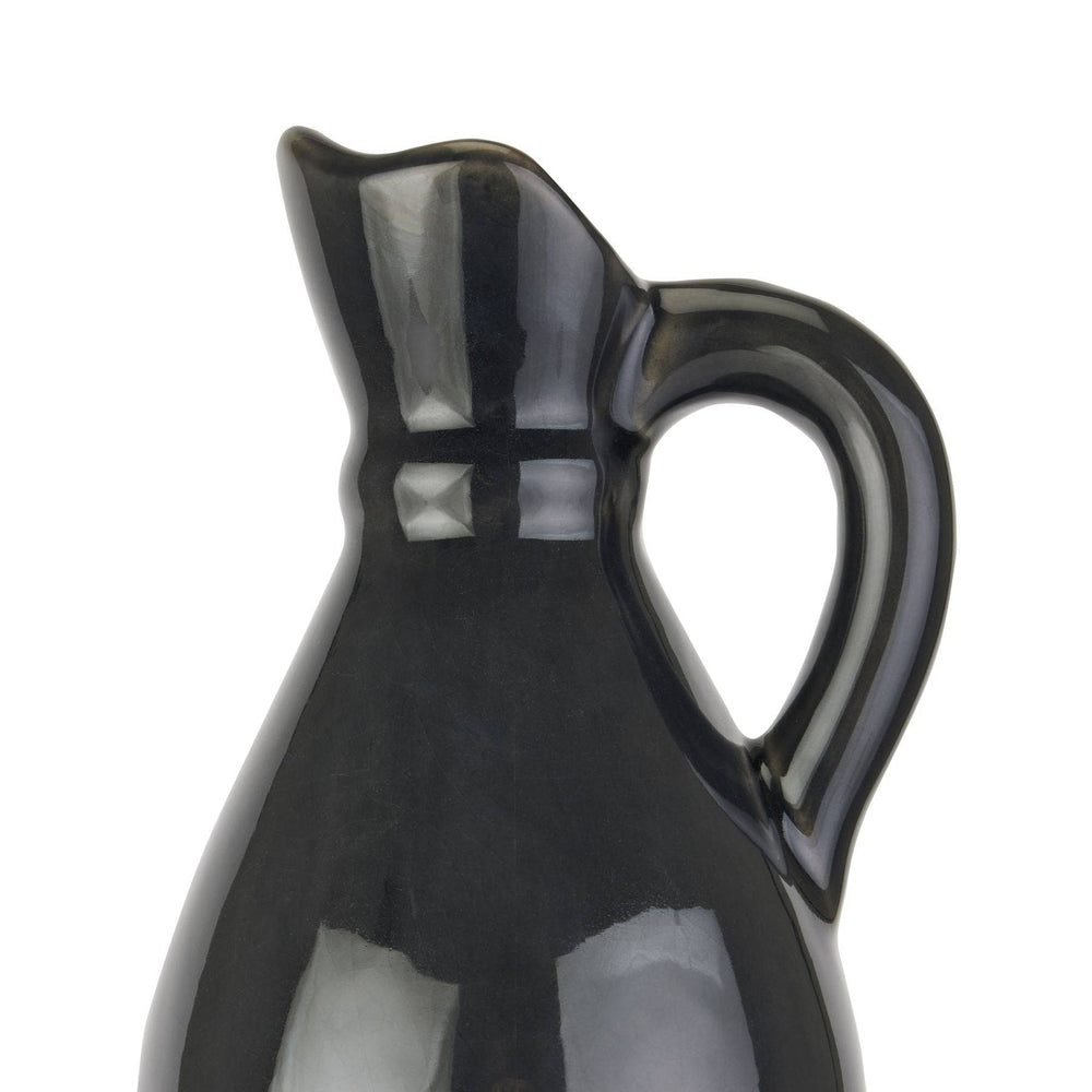 Decorative Tall Navy Stoneware Jug - TidySpaces