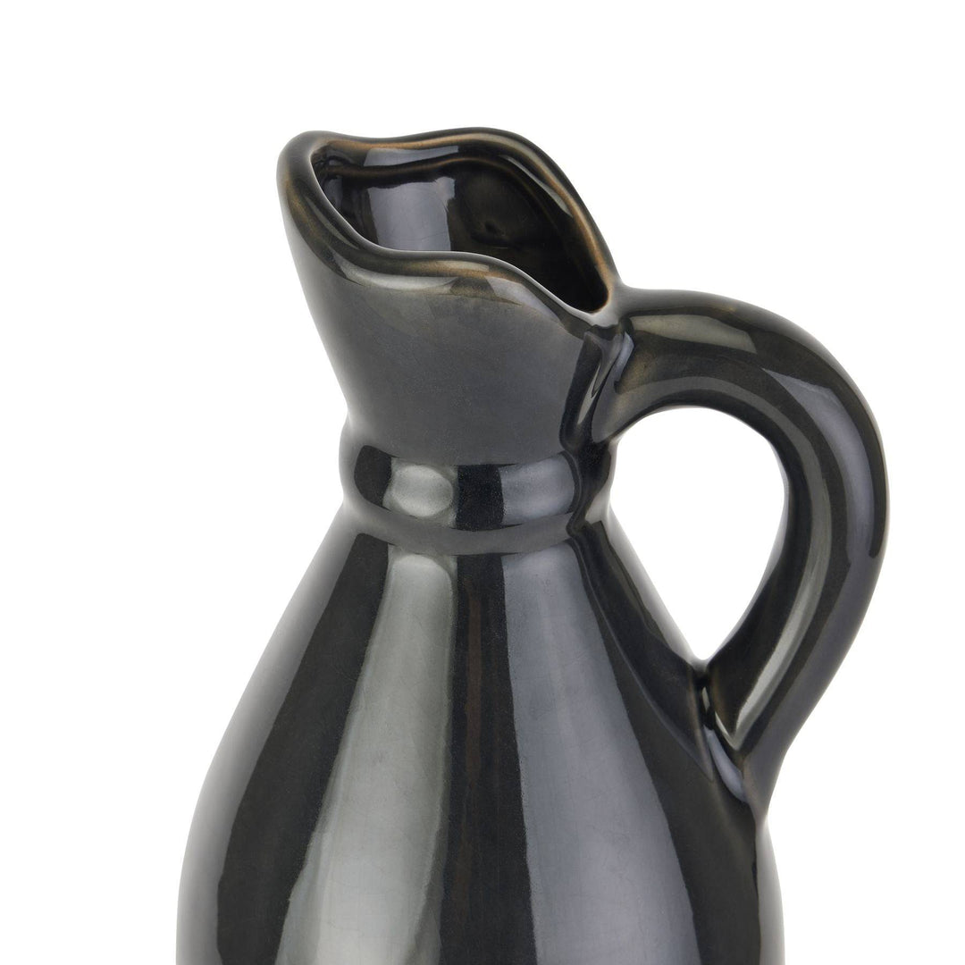Decorative Tall Navy Stoneware Jug - TidySpaces