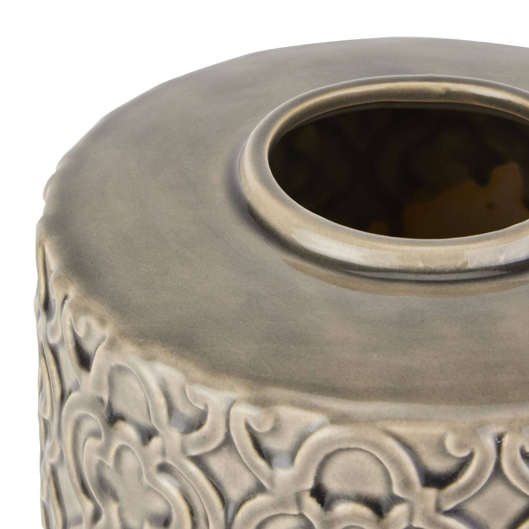 Seville Collection Large Grey Marrakesh Urn - TidySpaces
