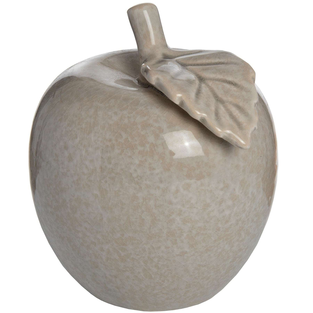 Antique Grey Small Ceramic Apple - TidySpaces