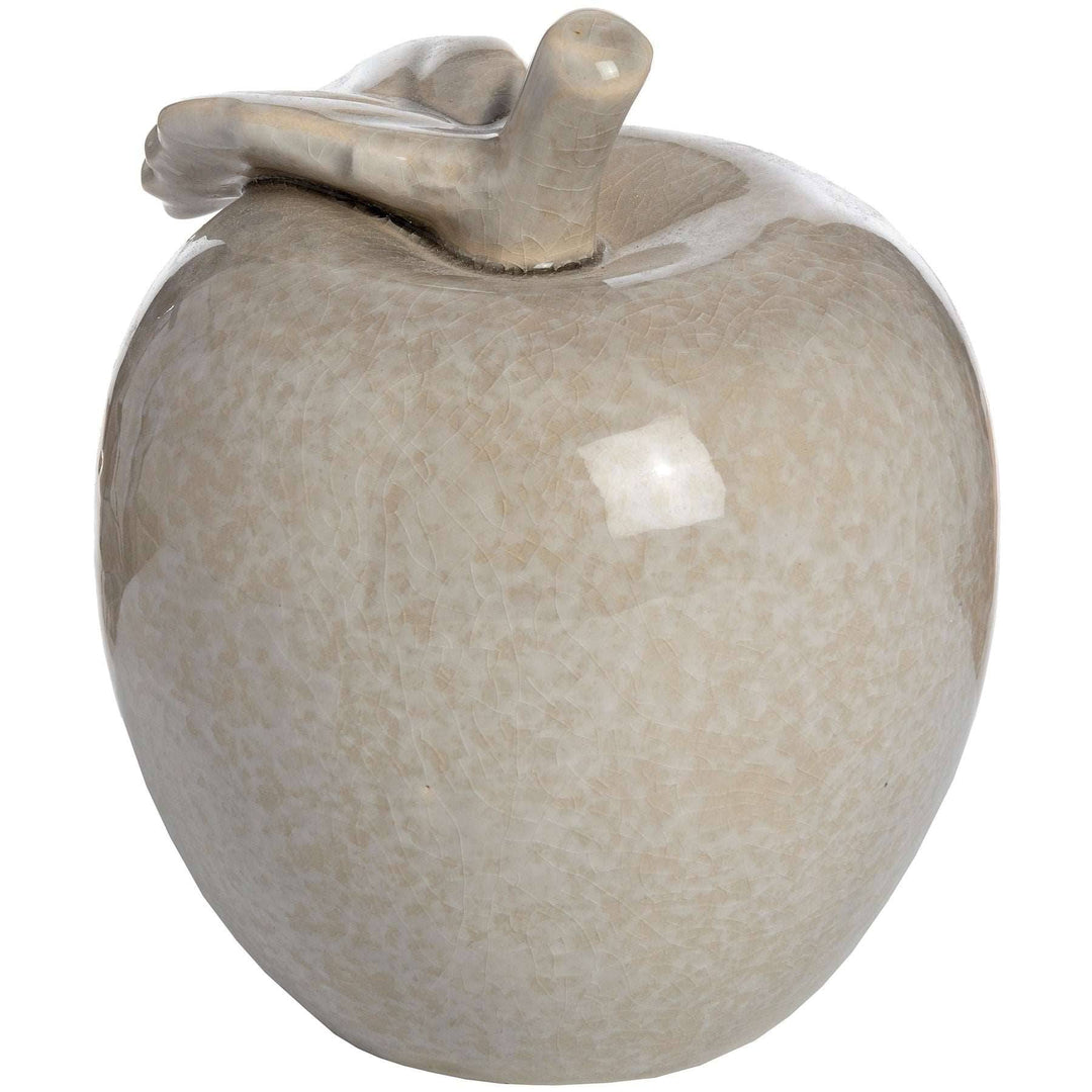 Antique Grey Small Ceramic Apple - TidySpaces