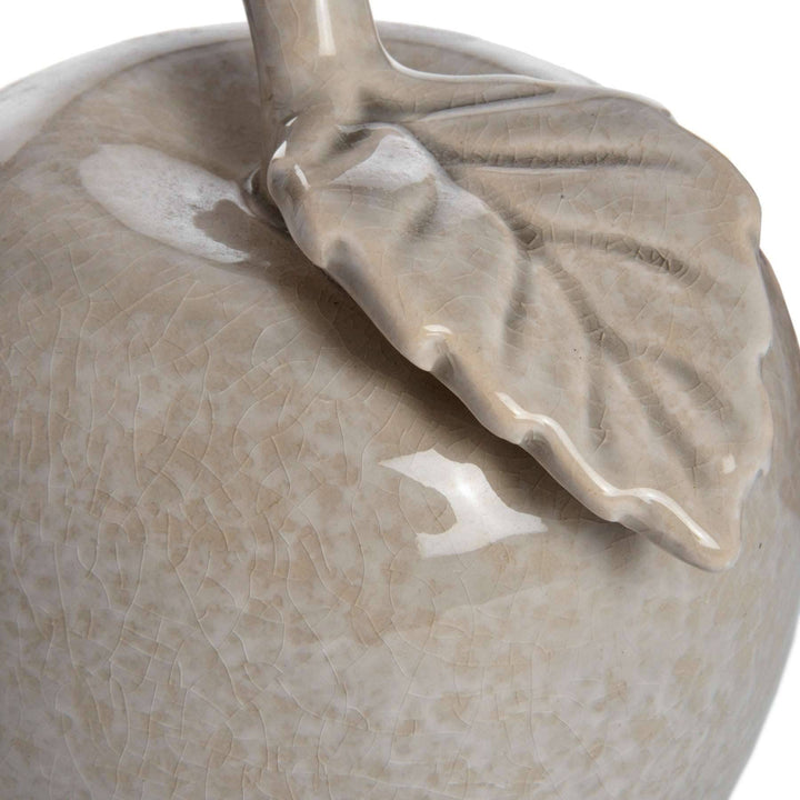 Antique Grey Small Ceramic Apple - TidySpaces