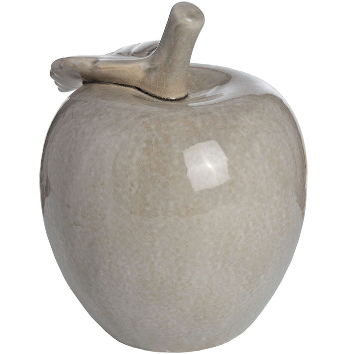 Antique Grey Large Ceramic Apple - TidySpaces