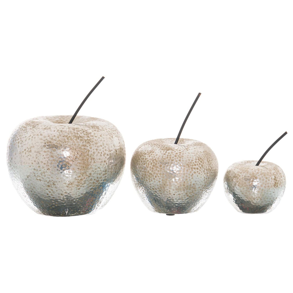 Large Silver Apple Ornament - TidySpaces