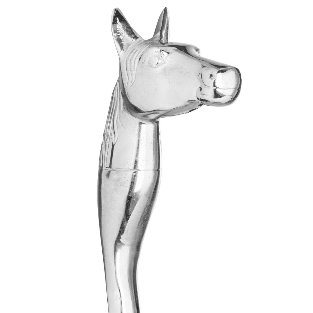 Silver Nickel Horse Head Detail Shoe Horn - TidySpaces