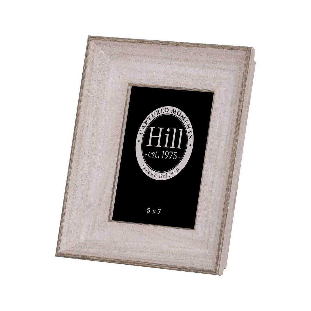 White Washed Wood Photo Frame 5X7 - TidySpaces