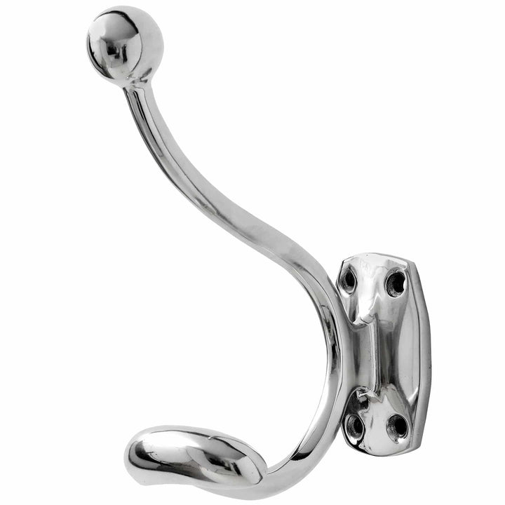 Single Hook Chrome Coat Hanger - TidySpaces