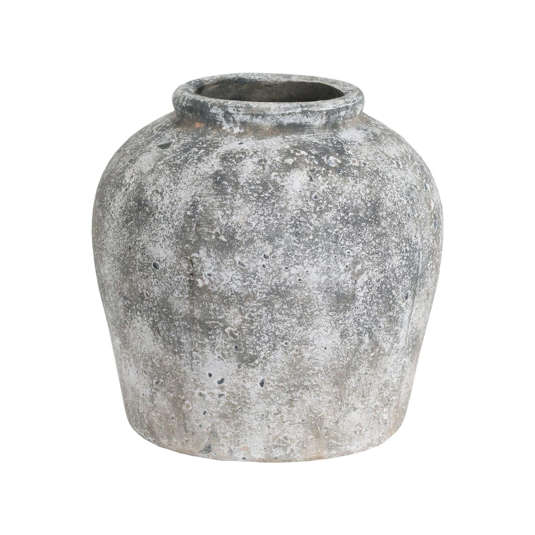Aged Stone Ceramic Vase - TidySpaces
