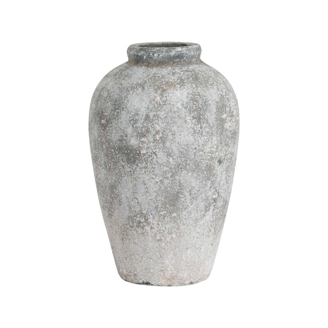 Aged Stone Tall Ceramic Vase - TidySpaces