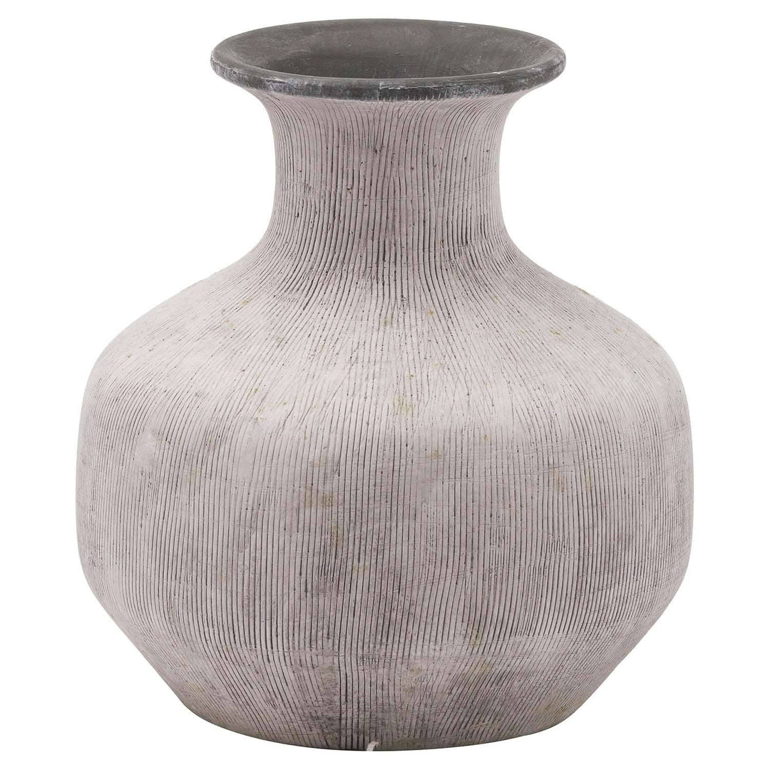 Bloomville Squat Stone Vase - TidySpaces